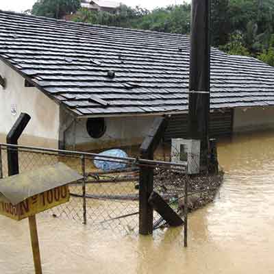 Land unter in Blumenau. Bild: Gierus