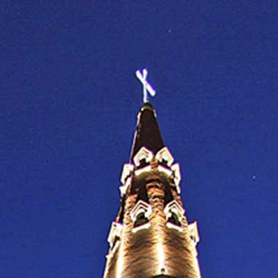 Turmspitze der Kirche in Odessa – Bild: DELKU